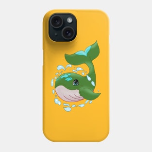 psychedelic whale Phone Case