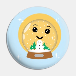 Holiday Snow Globe Pin