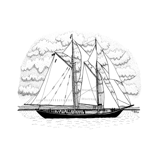 Bluenose II Schooner by marilynllowe