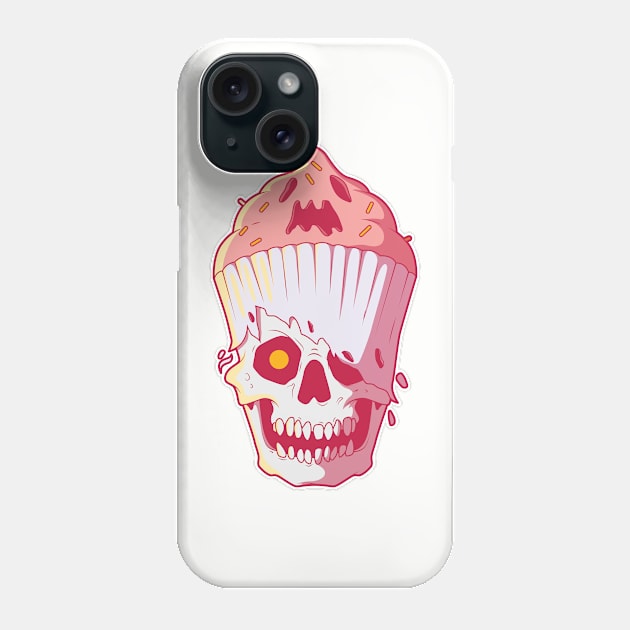 Ice Cream Skull Phone Case by pedrorsfernandes