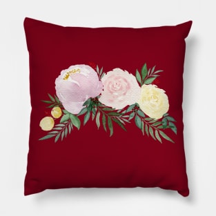 Romantic roses floral bouquet arrangement Pillow