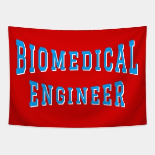 Biomedical Engineer in Turquoise Color Text Tapestry