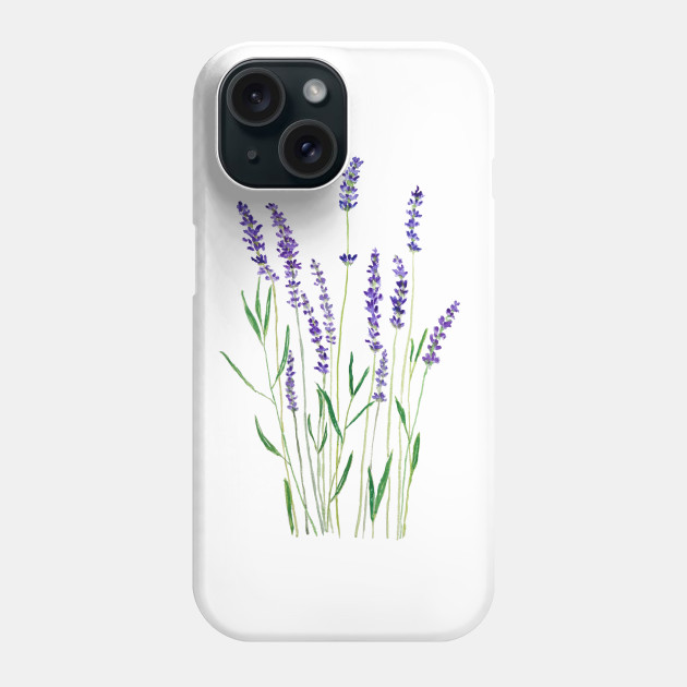 purple lavender flower watercolor painting - Flower - Mug