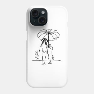 Walk on the beach Phone Case