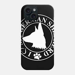 I Love My German Shepherd White Phone Case