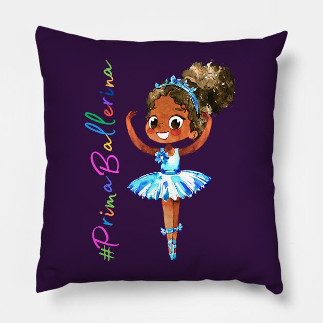 Prima Ballerina (B-1) Pillow by AlmostMaybeNever