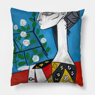 Denizko Art Jacqueline with flowers Pillow