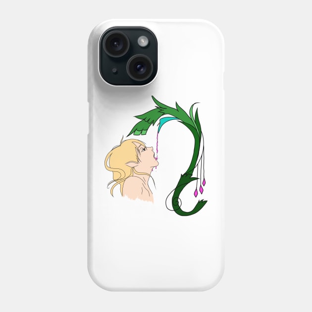 Copy of Elf drinking from a flower Phone Case by RavenRarities