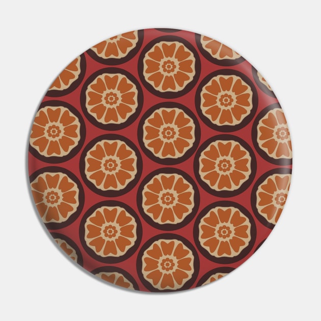 Tiled Order of the White Lotus Tile Pin by Oz & Bell