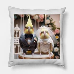 Cockatiel calopsitte wedding Pillow