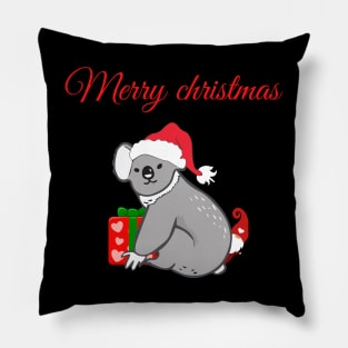 Australian christmas, cute koala Pillow