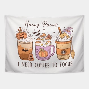 I Need Coffee To Focus Tapestry