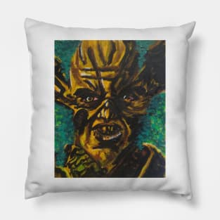 The Floronic Man "Wood Rue" portrait (original) Pillow