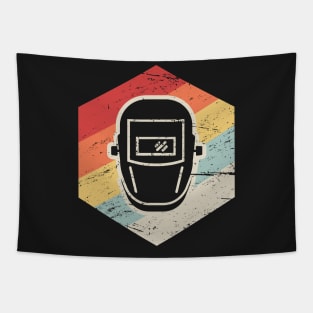 Retro 70s Welder Icon Tapestry