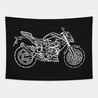 Kawasaki Z125 motorbike Tapestry