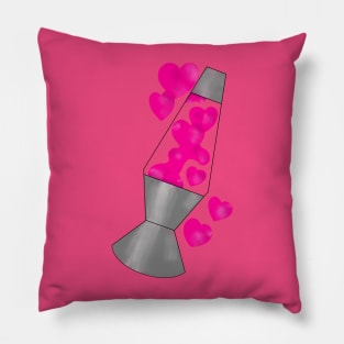 Heart lava lamp Pillow