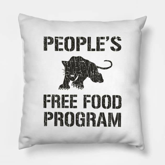 People's Free Food Program 1969 Pillow by JCD666