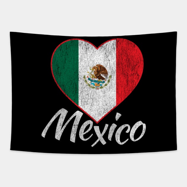 I Heart Mexico Tapestry by Vector Deluxe