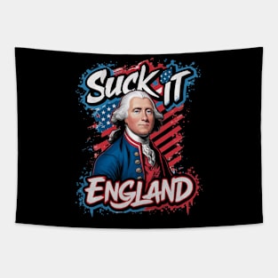 4th Of July Suck It England Independence Day Patriotic 1776 Tapestry