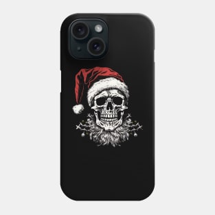 skeleton Santa Phone Case