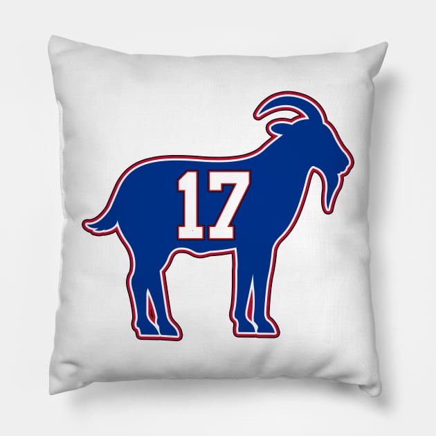 Josh Allen Goat #17 Pillow by TextTees