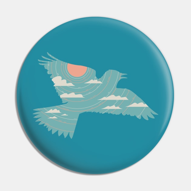 Skylark Pin by Thepapercrane