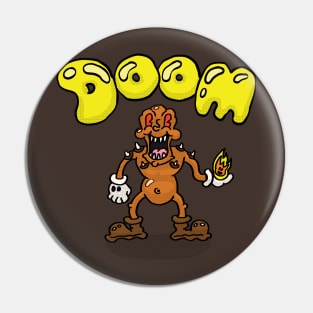 Doom Cartoon: The Imp Pin