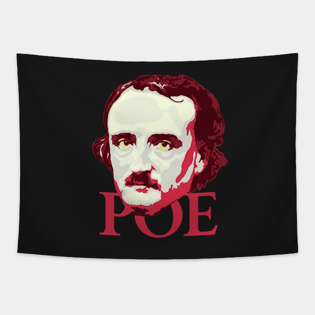 Poe Poster Tapestry by TropicalHuman