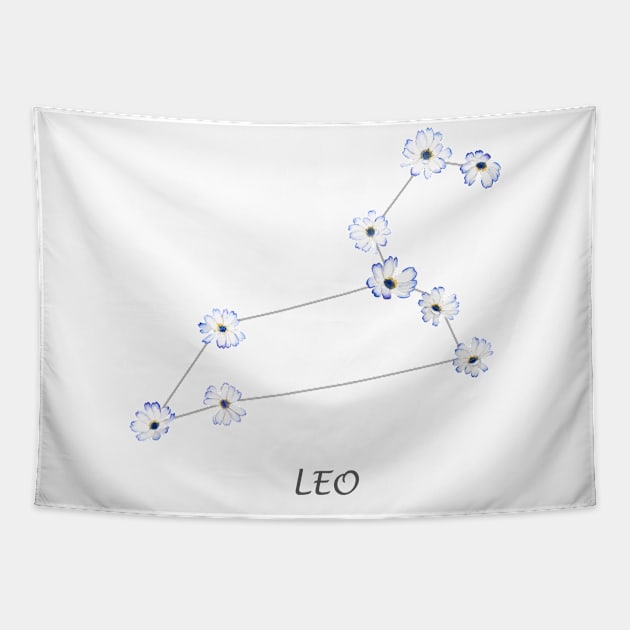 Leo zodiac sign Tapestry by colorandcolor