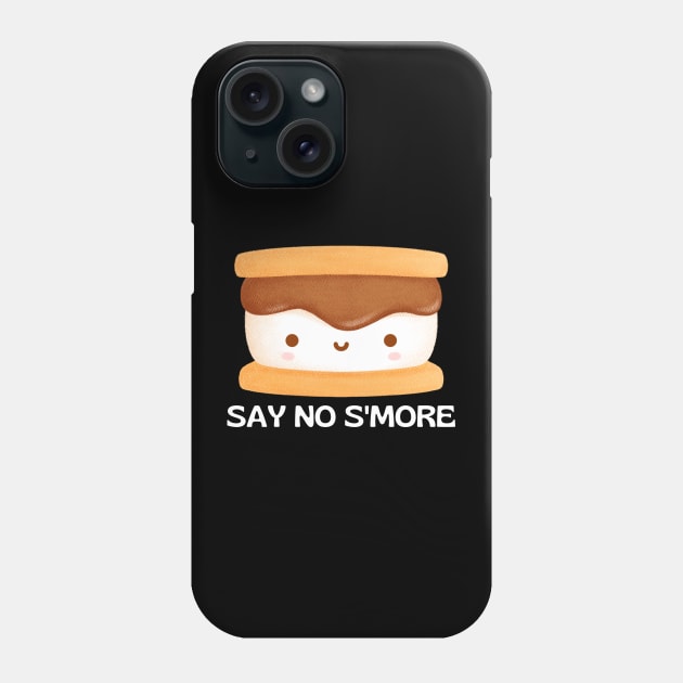 Say No S'more | Cute Smore Pun Phone Case by Allthingspunny