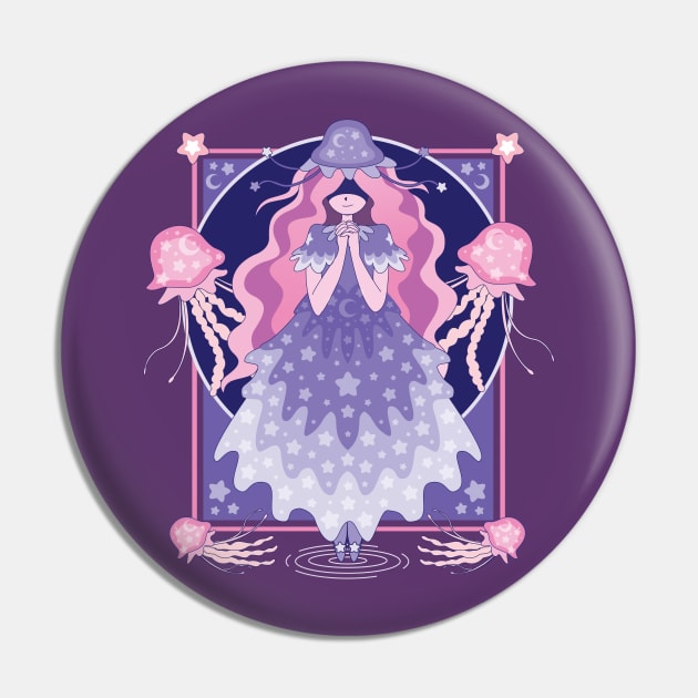 Princess of the Jellyfish Pin by Kappacino Creations