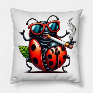 Spring Ladybugs - Perfect Ladybugs Spring Pillow