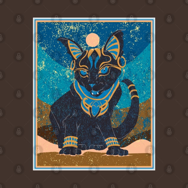 Bastet (4), lapis lazuli by Kat C.