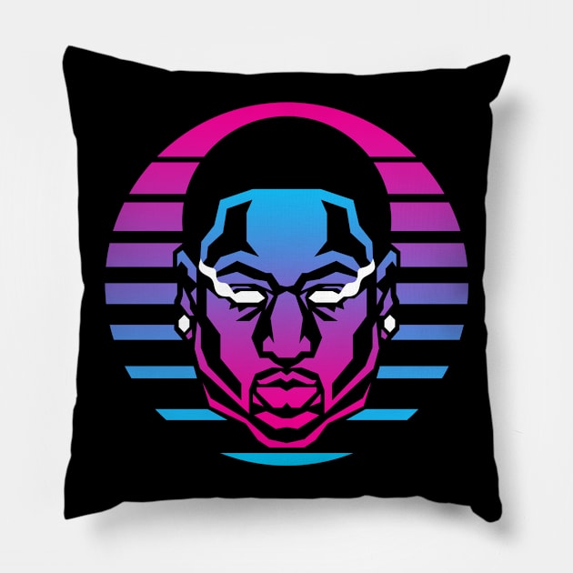 Retro Wade Pillow by ricechuchu