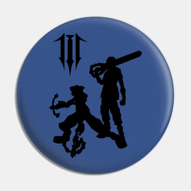 KH3 Silhouettes Pin by Kaztiel