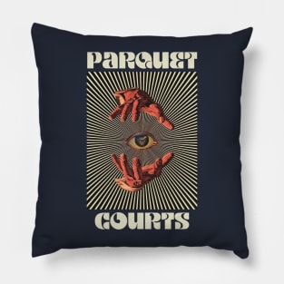 Hand Eyes Parquet Courts Pillow