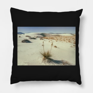 White Sand Landscape Pillow