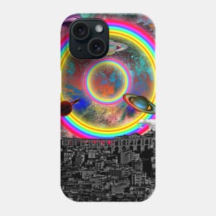 Saturnine Trippy Space Collage Phone Case