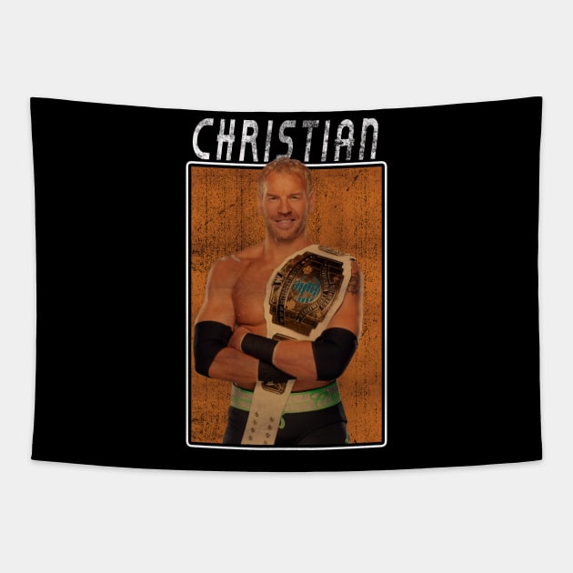 Vintage Wwe Christian Tapestry by The Gandol