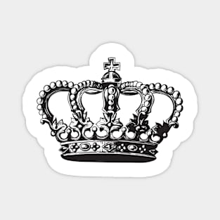 Crown Silhouette Outline Magnet