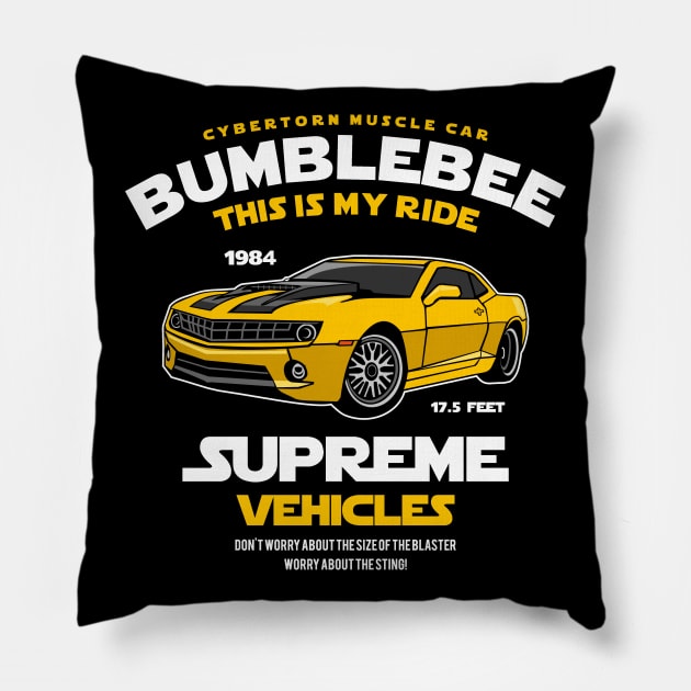 Bumblebee Pillow by OniSide