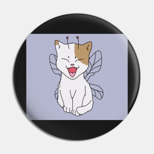 cat fairy cute kawaii cottagecore butterfly lavender Pin