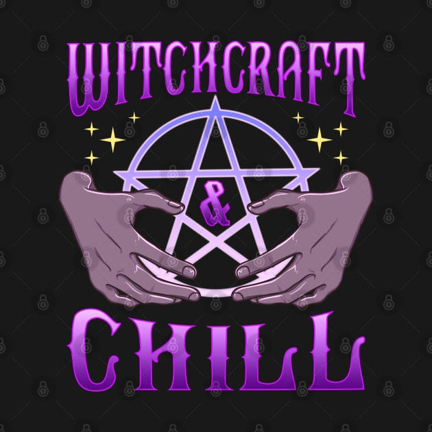 Witchcraft and Chill Occult Pentagram Halloween by creative