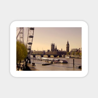 London Cityscape Houses of Parliament England UK Magnet