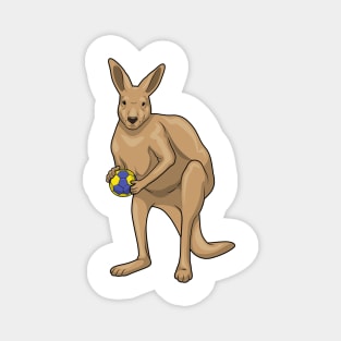 Kangaroo Handball player Handball Magnet