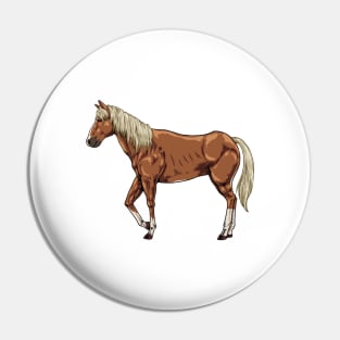 Drawing of a Haflinger Pin