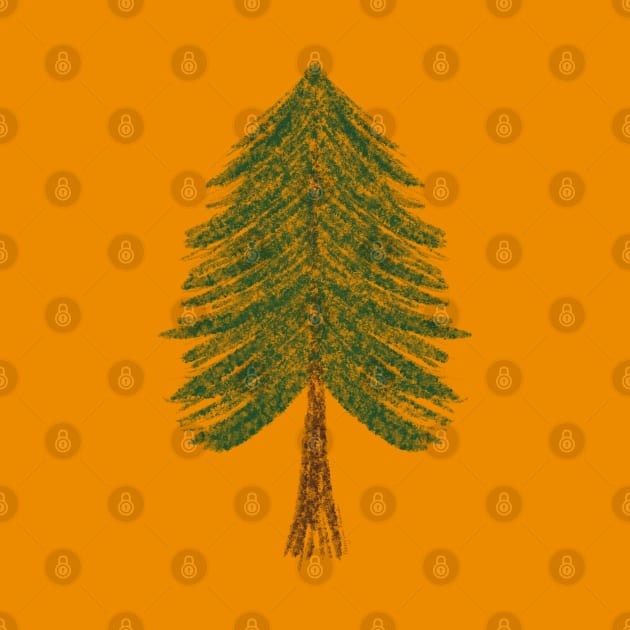 Pine Tree Sketch by Penny Jane Studios