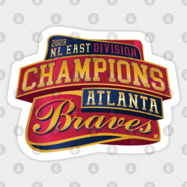 NL East Division Champs - Atlanta Braves - Sticker