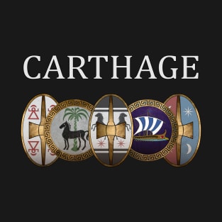 Carthage - Ancient Punic and Carthaginian Shields - Carthaginian Army T-Shirt