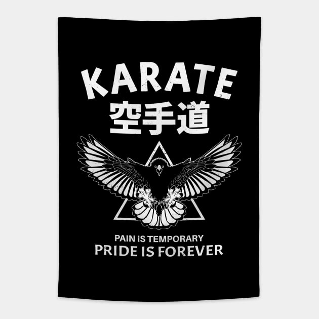 Karate Eagle Tapestry by NicGrayTees